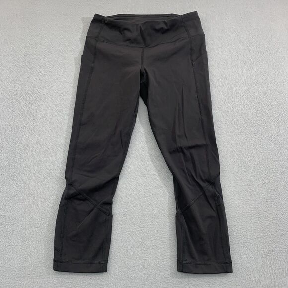 Lululemon Pants - Lululemon Pants Womens 6 Pace Rival Crop Yoga Athletic Pocket Zip Activewear